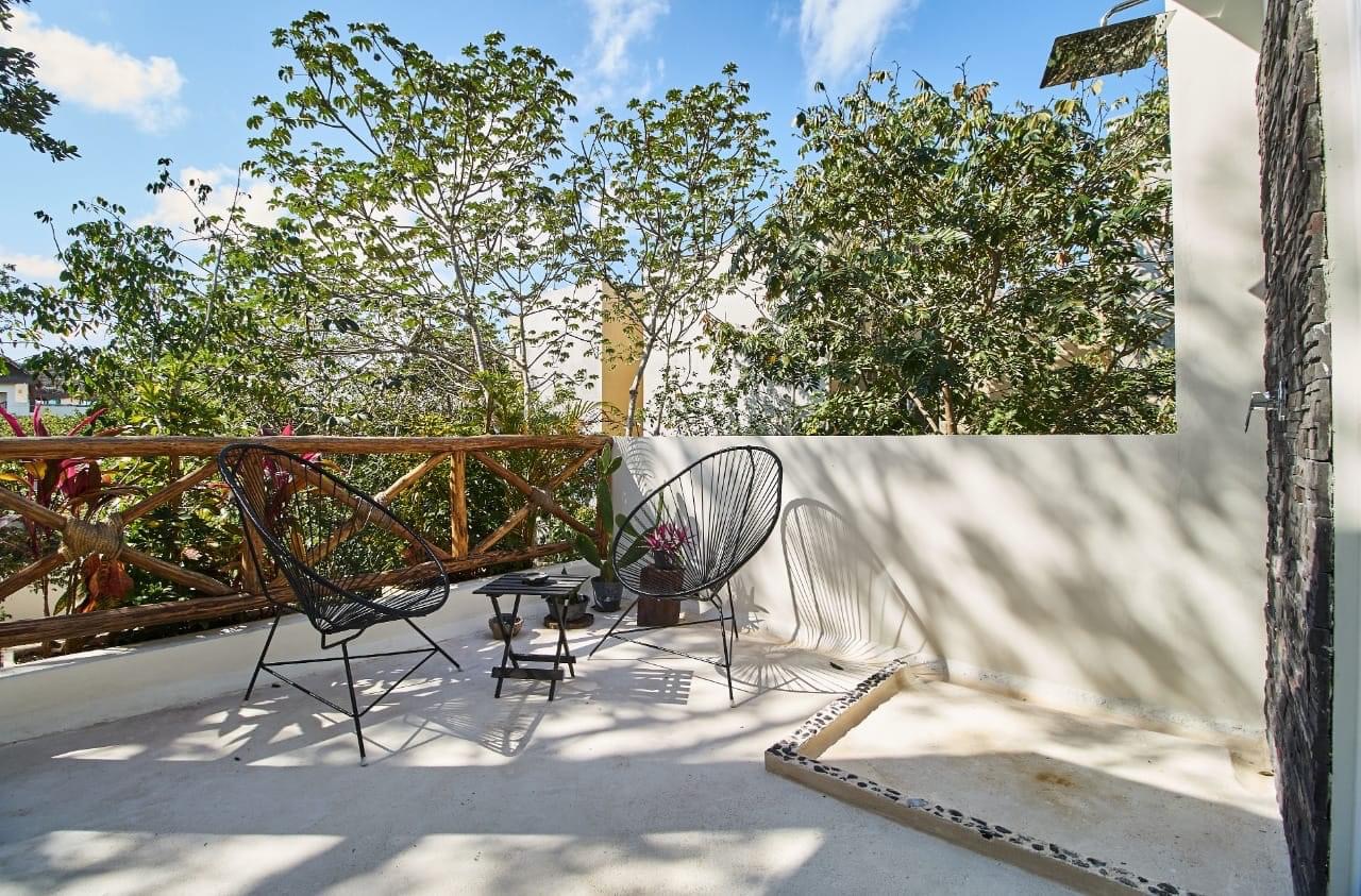 Terrace with acapulco chairs